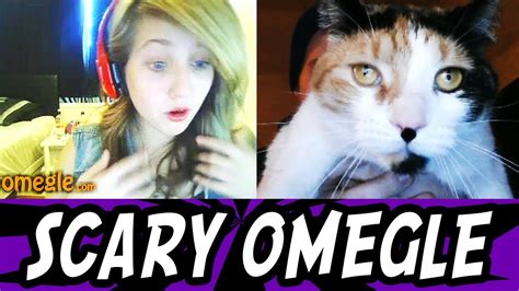Scary Prank On Omegle 10 Funny Cat Scare Youtube