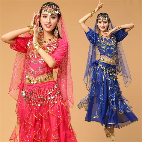 6 Color Belly Dance Costume Bollywood Costume Indian Dress Women
