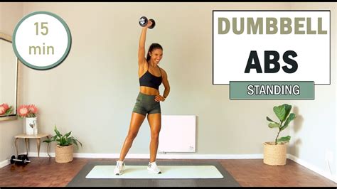 Min Standing Abs Workout With Dumbbells Standing Abs Workout At