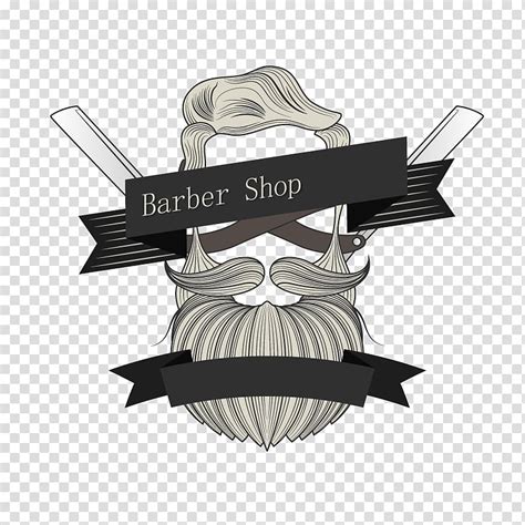 Gray White And Black Barber Shop Sign Illustration Logo Barber