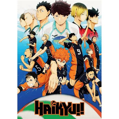 Haikyu Poster Manga Anime Volleyball Tv Show Large Wall Art Print 24x36
