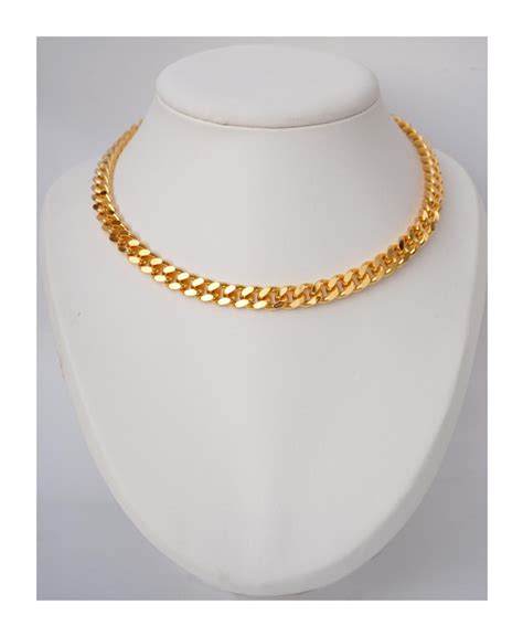 Chain Necklace Gold Plated Etsy