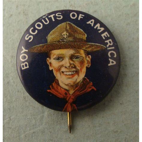 1940s Original Boy Scouts Of America Pin Back Button