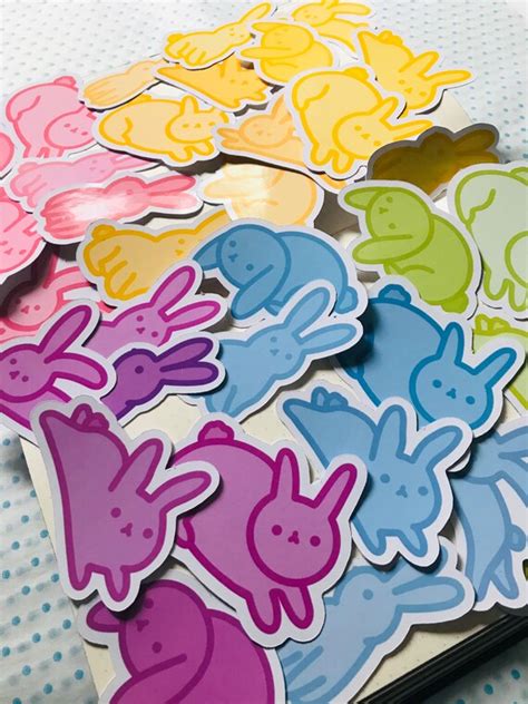 Bunny Sticker Packs Sticker Sets Rabbits Cute Stickers Etsy