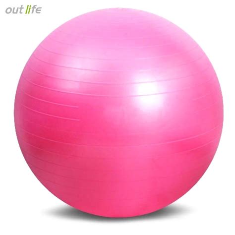 Outlife 65cm Pvc Gym Yoga Ball Anti Slip For Fitness Training Pink