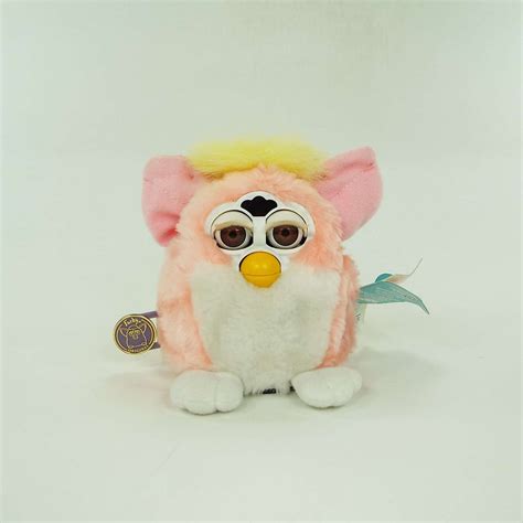 1999 Furby Baby Pink With Yellow Hair