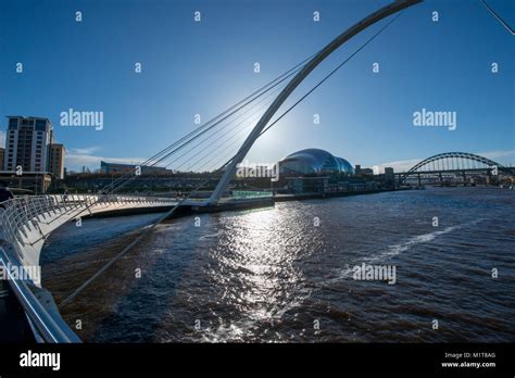 Gateshead Millennium Bridge Newcastle Upon Tyne Uk Stock Photo Alamy