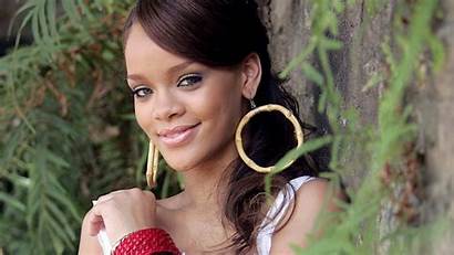 Rihanna Smile Wallpapers Earrings Daylight Plants Background