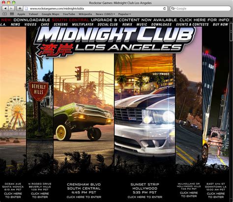 Midnight Club Los Angeles On Behance