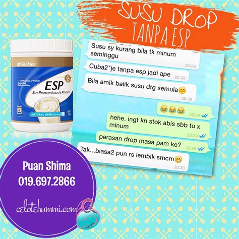 Tapi hakikatnya, kita perlu mengamalkan makanan untuk diet seimbang dengan memakan makanan. Testimoni: Susu Drop Tanpa ESP - Celoteh Ummi