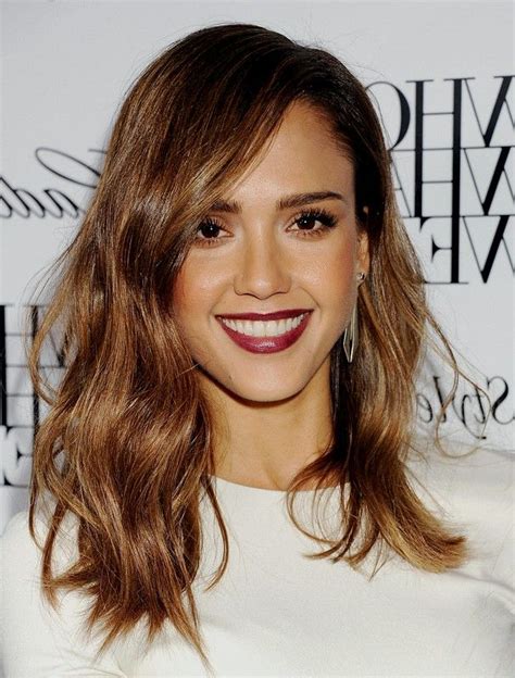 Jessica Alba Hair Color 2015 Medium Hairstyles With Brown