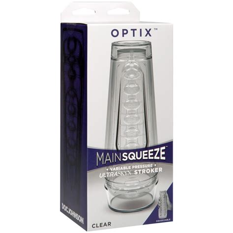 buy the main squeeze optix crystal clear variable pressure ultraskyn male stroker doc johnson