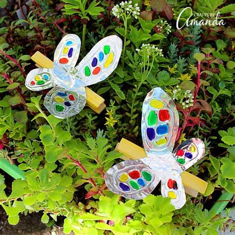 Foil Clothespin Butterfly Fun Colorful Butterfly Craft