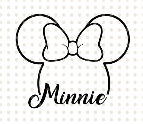 8188 Free Minnie Mouse Svg File For Cricut Free Design Psd Mockup