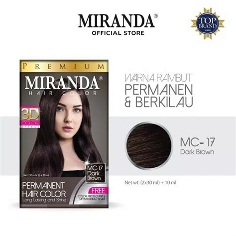 Semir Rambut Miranda MC Dark Brown Coklat Tua Indolaras