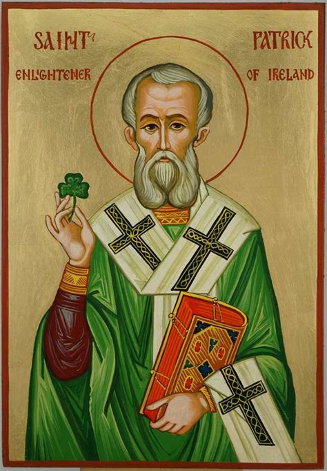 Saint Patrick Hand Painted Icon Blessedmart
