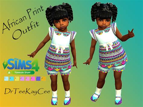 Sims 4 African Clothes Cc