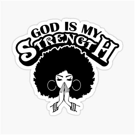 Black Woman Praying God Quotes African American Sticker For Sale By