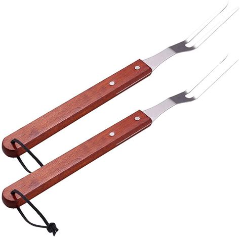 2 Pieces Meat Fork Carving Fork Stainless Steel Meat Carving Fork