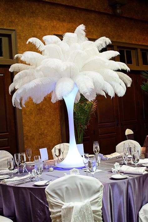 Ostrich Feather Centerpieces Rental Designer Centerpieces Ostrich