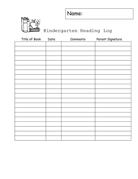 10 Reading Log For Kids Examples Pdf Word Examples