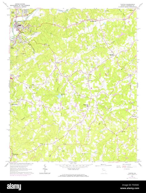 Map Of Canton Georgia Cut Out Stock Images And Pictures Alamy