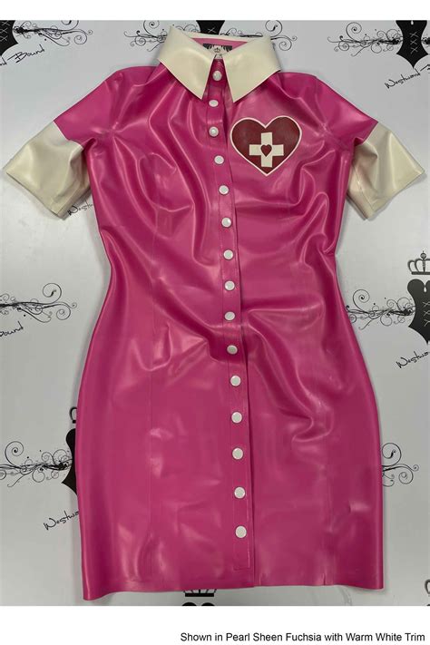 Lovesick Nurse Uniform Dress With Front Press Studs For Easy Dressing