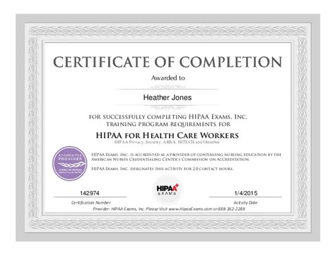 In addition to the highest quality online hipaa training, we offer many different courses including security awareness cybersecurity, diversity and inclusion, hipaa for. HIPAA Certification.PDF