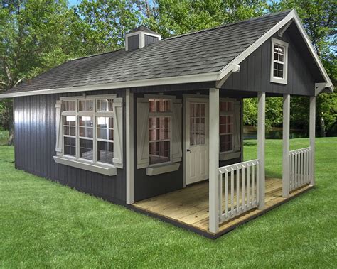 Custom Amish Built Sheds Archives Shed With Porch Building A Shed