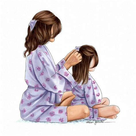 Pin By Candv On Fondos Mother And Daughter Drawing Mother Daughter Art