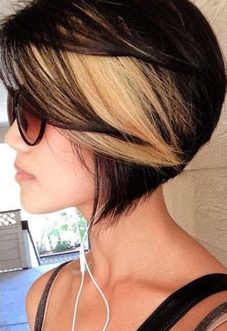 Black Hair With Blonde Highlights For Short Hairstyles I Actually Love This