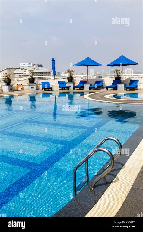 Rooftop Open Air Swimming Pool Of The Sofitel Saigon Plaza Hotel With