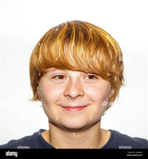 Portrait Of A Cute Young Boy Stock Photo Alamy