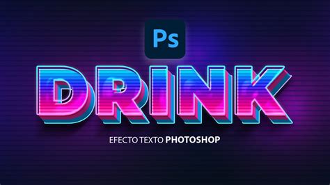 Efecto Texto 3D Neon En Photoshop Aprende Facil