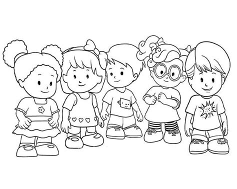Desenhos De Grupo De Crianças Para Colorir E Imprimir Colorironlinecom