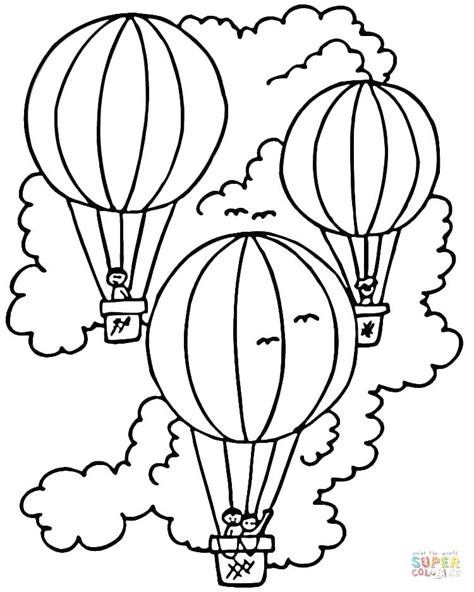 Happy Birthday Balloons Coloring Pages At Free