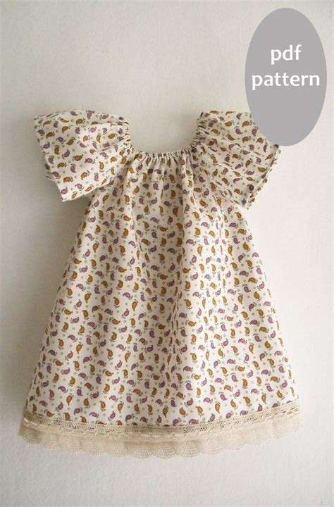 Size 6m 5y Girl Peasant Dress Pattern Tutorial Toddler Dress Etsy