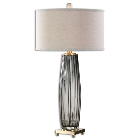 Uttermost Vilminore Gray Glass Table Lamp 26698 1 Destination Lighting