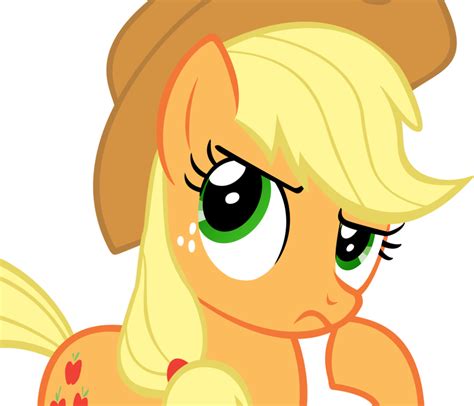 1 —used to express the action or process of thinking let's get one question out of the way immediately … : Image - FANMADE Applejack hmm nah by flamp1.png | My ...