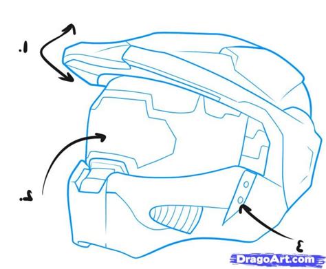 Master Chief Helmet Drawing At Getdrawings Free Download