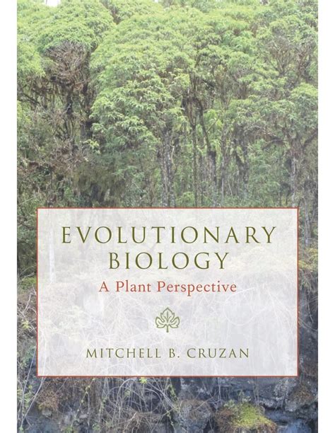 Evolutionary Biology A Plant Perspective From Summerfield Books