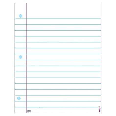 Notebook Paper Word Template