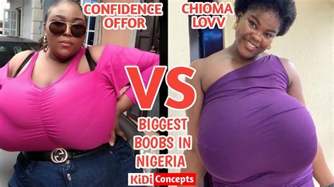 Biggest Boobs In Nigeria Confidence Offor Vs Chioma Lovv Plus Size