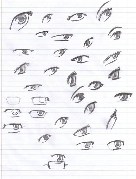 Anime Eyes Reference Pencil By ~verie On Deviantart Anime Eyes