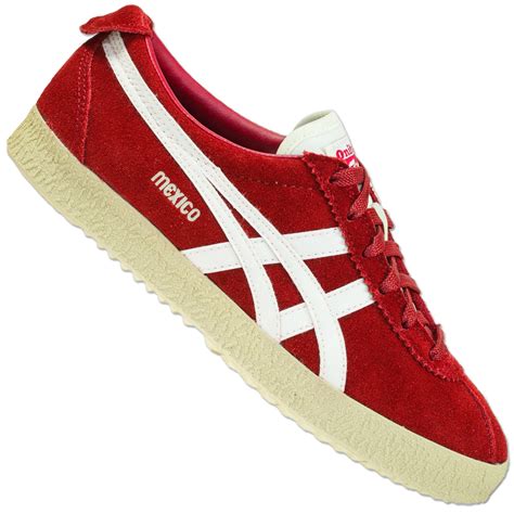 asics onitsuka tiger mexico delegation 66 d601l 2199 trainers shoes red suede 48 ebay