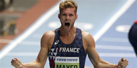 Kevin mayer reacts after pulling up in the pole vault of the men's decathlon. French world champion decathlete Kevin Mayer smashes world ...
