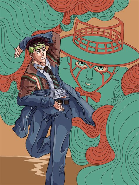 Do you enjoy my chan. Fanart so I drew Rohan Kishibe in Gucci clothes ...