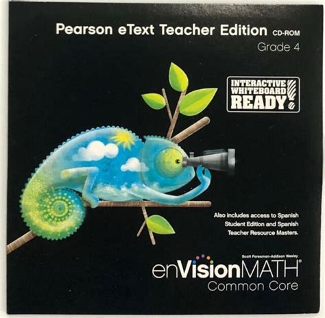 4th Grade Envision Math Pearson Etext Teacher Edition Cd Rom 2011