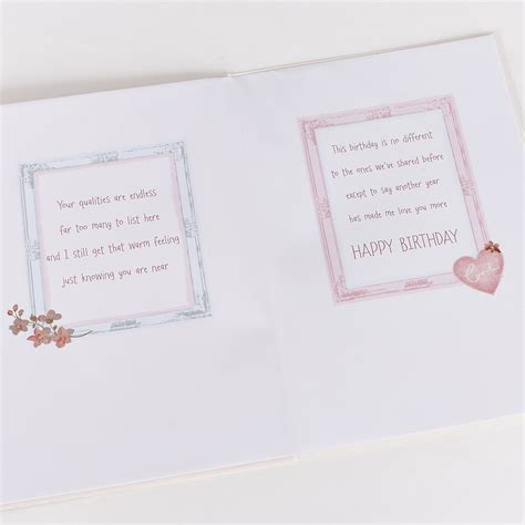 buy signature collection birthday card wife 4 photos for gbp 1 79 card factory uk
