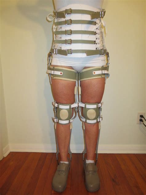 Kafotlso Leg And Back Leather Metal Orthopedic Brace Set Polio Etsy